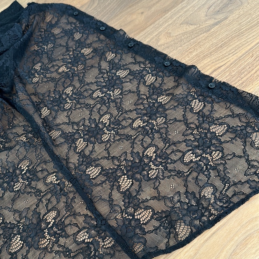 Zara Lace Button Up Top - image 5